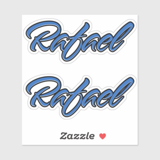 Rafael Name blue Aufkleber Sticker Stickerset シール (シート)
