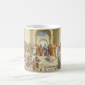 Raffaello Sanzio著アテネのフレスコ画の学校 コーヒーマグカップ