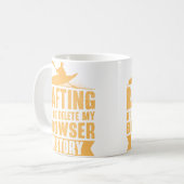 Rafting Kayaking Kayak Water Sports White Water Ra コーヒーマグカップ (正面左)