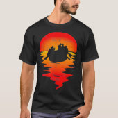 Rafting River Inflatable Boot Sunset Tシャツ (正面)