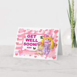 RAG DOLL & TEDDY Get Well Card カード