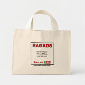 RAGADSを宣伝して支払いを受け取る！ ミニトートバッグ (正面)