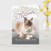 Ragdollのハートは人形に属します カード (黄色い花)