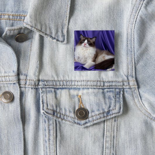 Ragdollの二色シール 缶バッジ (インサイチュ)