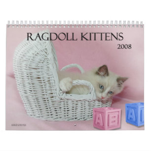 Ragdollの子ネコのカレンダー カレンダー