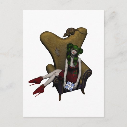 Ragdollスージーのバス停のギフト ポストカード (正面)