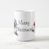 Ragdoll猫のクリスマスのマグ マグカップ (中央)