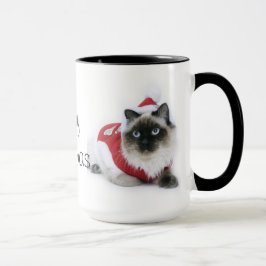 Ragdoll猫のクリスマスのマグ マグカップ