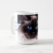 Ragdoll猫のコーヒー・マグ コーヒーマグカップ (正面左)