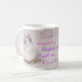 Ragdoll猫のマグ コーヒーマグカップ (正面左)