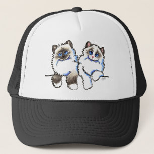 Ragdoll猫の組の人形の以外鎖Art™ キャップ