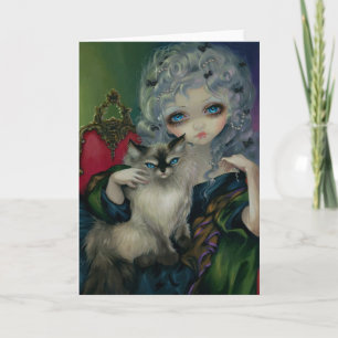 "Ragdoll猫"のを用いるプリンセス挨拶状 カード