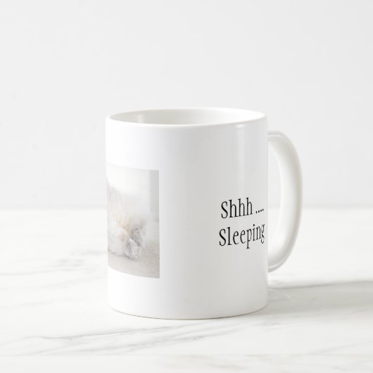 Ragdoll睡眠猫のマグ コーヒーマグカップ (正面右)