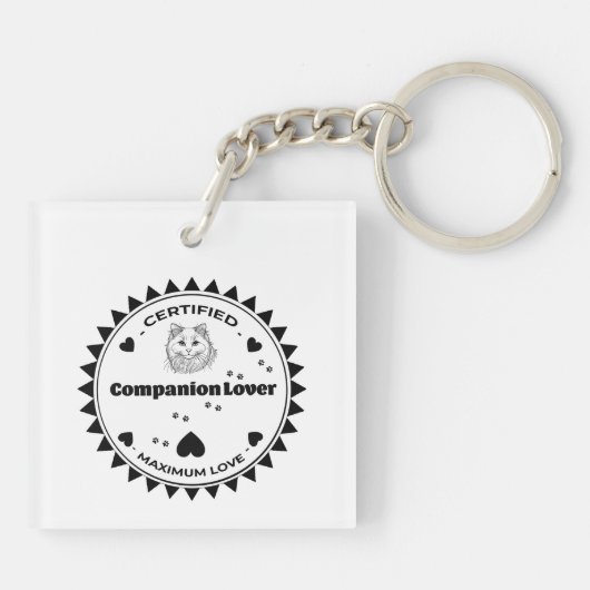 Ragdoll Cat キーホルダー (裏面)