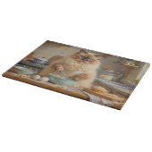 Ragdoll Cat Cooking in Kitchen カッティングボード (角)