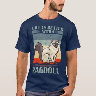Ragdoll Cat Gift Kitten Owner Lover Tシャツ