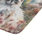 Ragdoll Cat in English Garden カッティングボード (角)