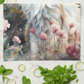 Ragdoll Cat in English Garden キッチンタオル (折り畳み)