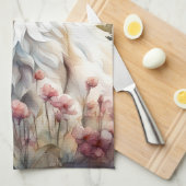 Ragdoll Cat in English Garden キッチンタオル (四つ折り)