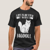 Ragdoll Cat Kitten Owner Tシャツ (正面)