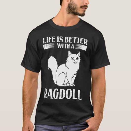 Ragdoll Cat Kitten Owner Tシャツ (正面)