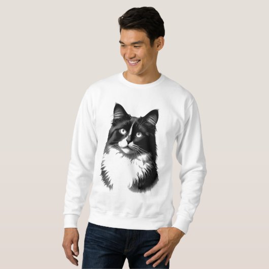 Ragdoll Cat Men's Sweatshirt スウェットシャツ (正面フル)