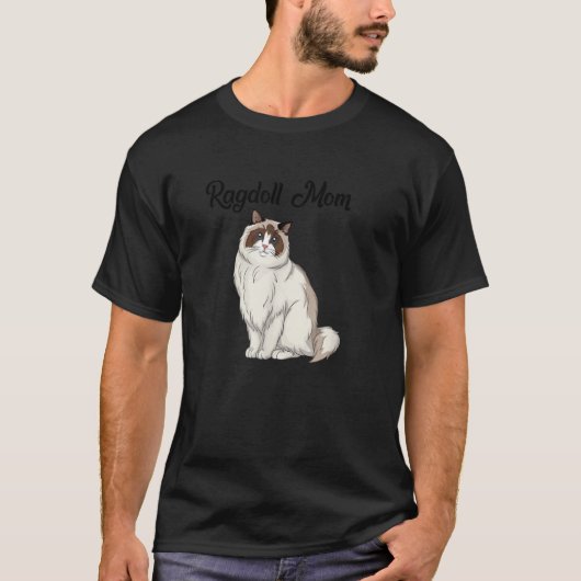 Ragdoll Cat Mom Cat Owner Tシャツ (正面)