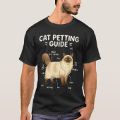 Ragdoll Cat Petting Guide Funny Cat Lover  Tシャツ (正面)