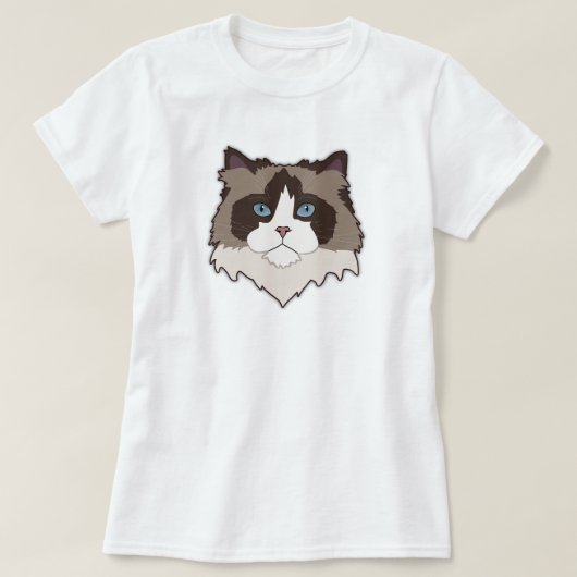 Ragdoll Cat Tシャツ (デザイン正面)