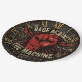 Rage Against the Machine Protest Art ペーパープレート (アングル)