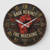 Rage Against the Machine Protest Art ラージ壁時計 (正面)