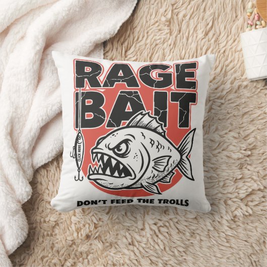Rage Bait, Don’t Feed The Trolls クッション (ブランケット)