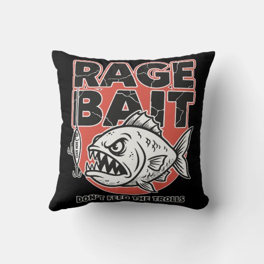 Rage Bait, Don’t Feed The Trolls クッション (裏面)