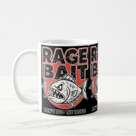 Rage Bait, Don’t Feed The Trolls コーヒーマグカップ (左)