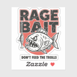 Rage Bait, Don’t Feed The Trolls シール