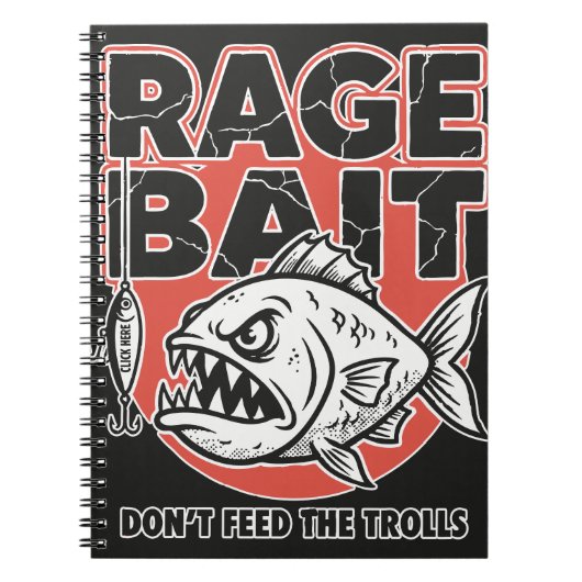 Rage Bait, Don’t Feed The Trolls ノートブック (正面)