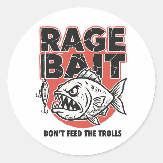 Rage Bait, Don’t Feed The Trolls ラウンドシール (正面)