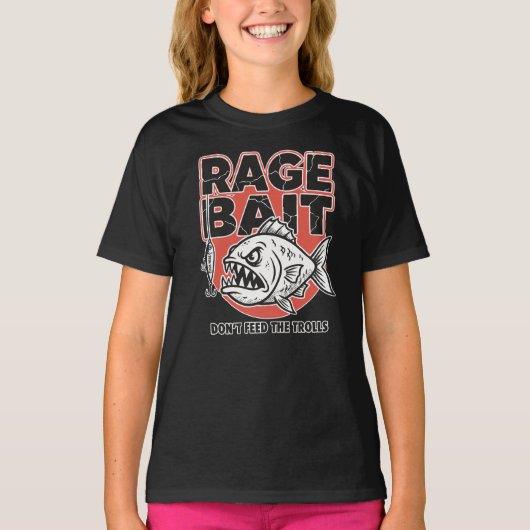 Rage Bait, Don’t Feed The Trolls Tシャツ (正面)