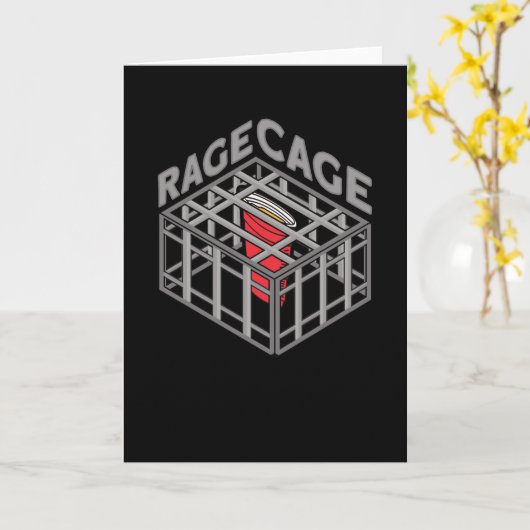 Rage Cage Drink Alcohol Party Drinking Game カード (黄色い花)