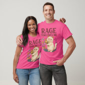Rage Consumes Me Cat Flower Funny Kitten Women Men Tシャツ (ユニセックス)
