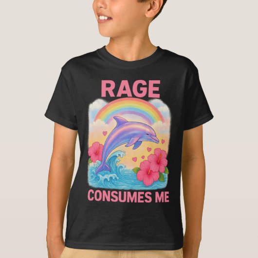 Rage Consumes Me Dolphin  Tシャツ (正面)