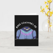 Rage Consumes Me Funny Geon Meme Hand Drawn  カード (黄色い花)