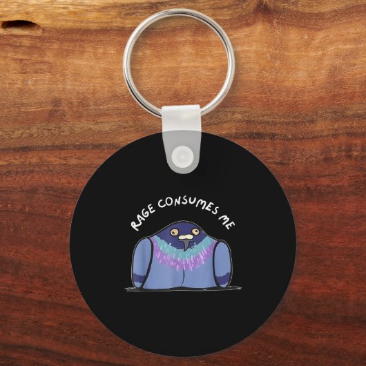 Rage Consumes Me Funny Geon Meme Hand Drawn キーホルダー (正面)