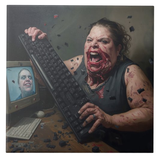 Rage Error: システム障害 - Ctrl Alt 狂気 タイル (正面)