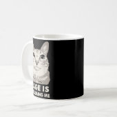 Rage Is Consuming Me Angry Cat Meme Sarcasm Funny コーヒーマグカップ (正面左)