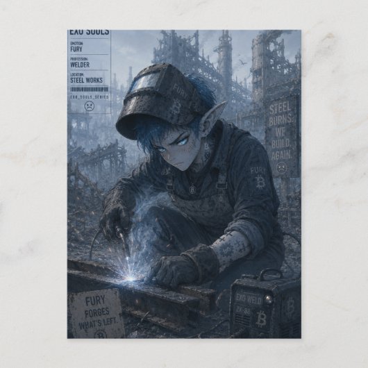 Rage / Welder / Steel Works ポストカード (正面)