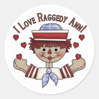 Raggedy Andyスタンプ ラウンドシール