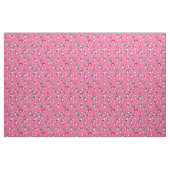 Raggedy Ann and Andy on Falling Hearts on Pink ファブリック (ファットクウォーター)