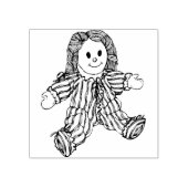 raggedy doll art stamp ラバースタンプ (インプリント)