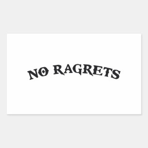 Ragrets Mispelledは入れ墨を後悔しません 長方形シール